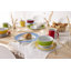 Waterside 24pc Multi Colour Band Porcelain Dinner Set