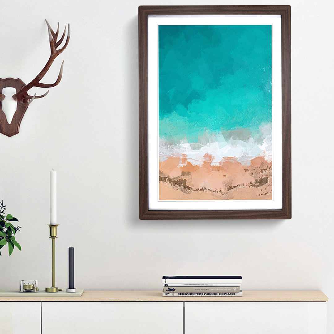 Sydney Australia Beach in Abstract - Framed Print