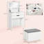 Vasta Dressing Table with Mirror
