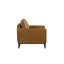 Chaise en cuir Caliah, caramel