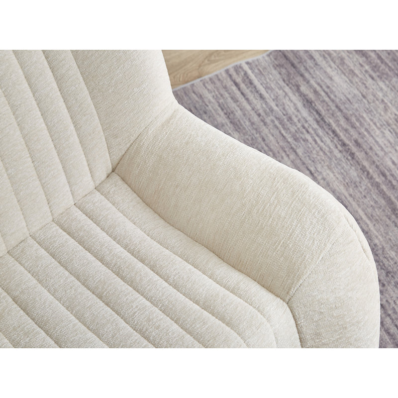 Fauteuil à billes 35 "pour adultes, White Chenille