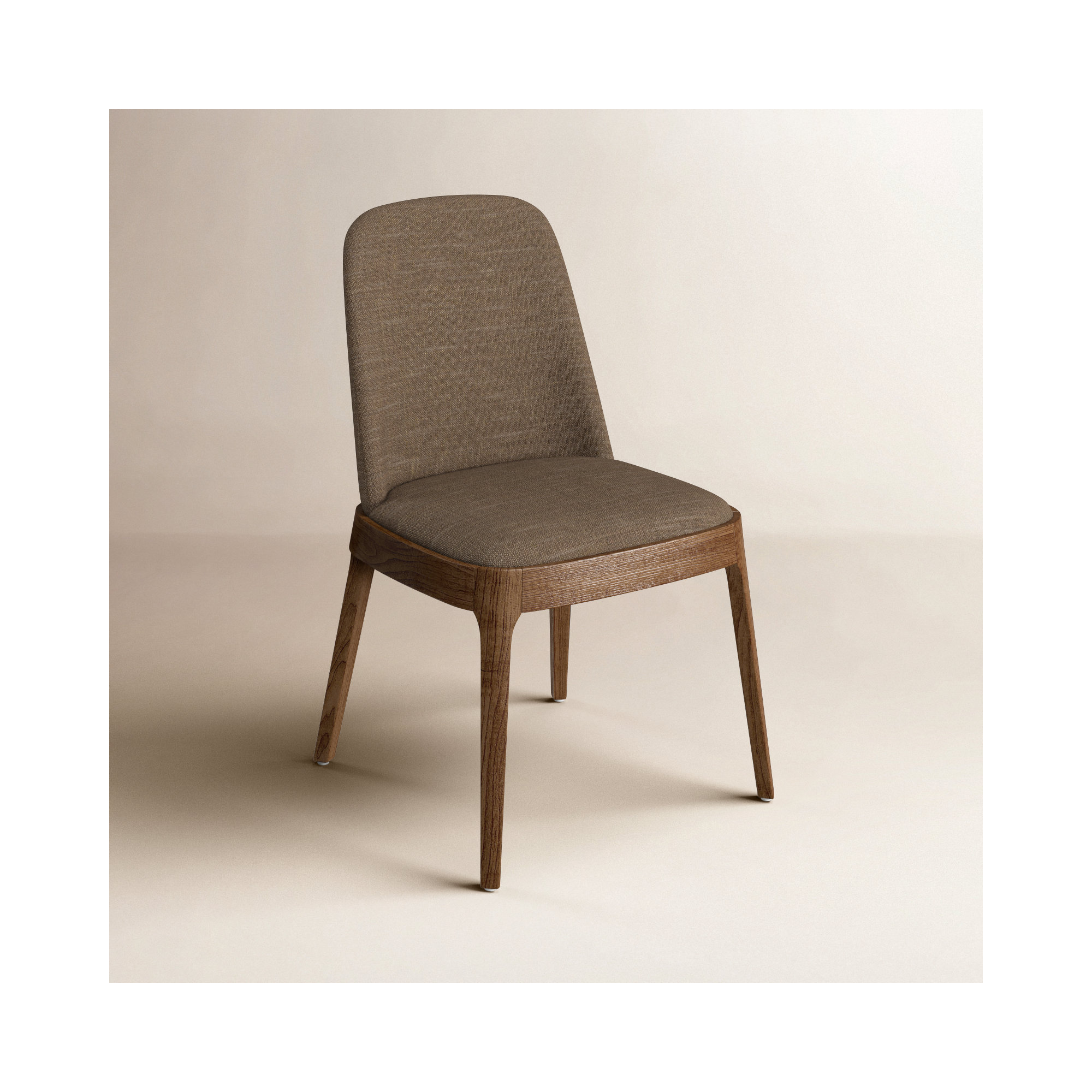 Verdi Dining Chair, Green, Medium/Dark Brown