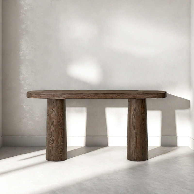 Console rétro minimaliste, H 31,5 po x l 55,12 po x P 14,96 po