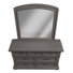Commode double 7 tiroirs l 65 po avec miroir