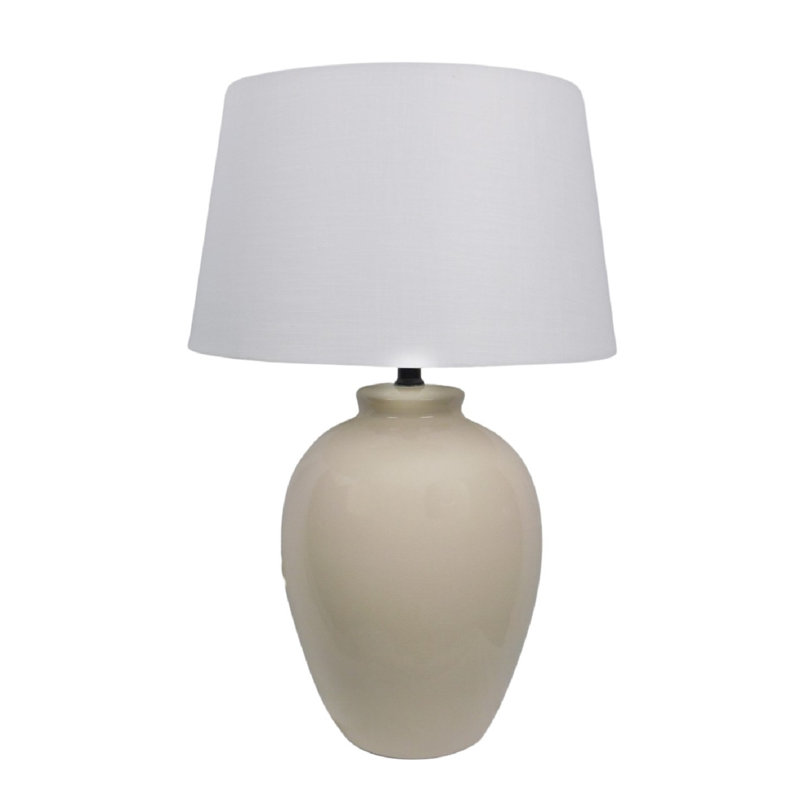 Lampe de table 27 po Coastal, ivoire