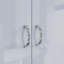 Brendle 2 Door Wardrobe - High Gloss Front, Soft Close Doors, Polished Metal Handles-39703057