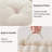 Azza Ivory Poly Chenille Soft Sheen Scalloped Edge Square 20x20" Floor Pillow Cushion-1976221597-1924717357