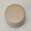 Repose-pieds rond en similicuir de 18 po de largeur-721059036