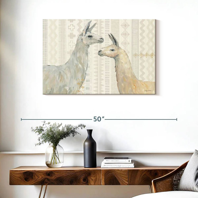 Brampt Llama Land I, 24" H x 36" W