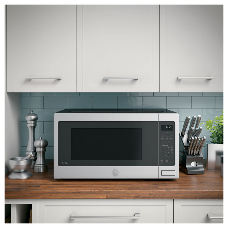 24.125" 2.2 cu.ft. Countertop Microwave, Stainless Steel/Gray