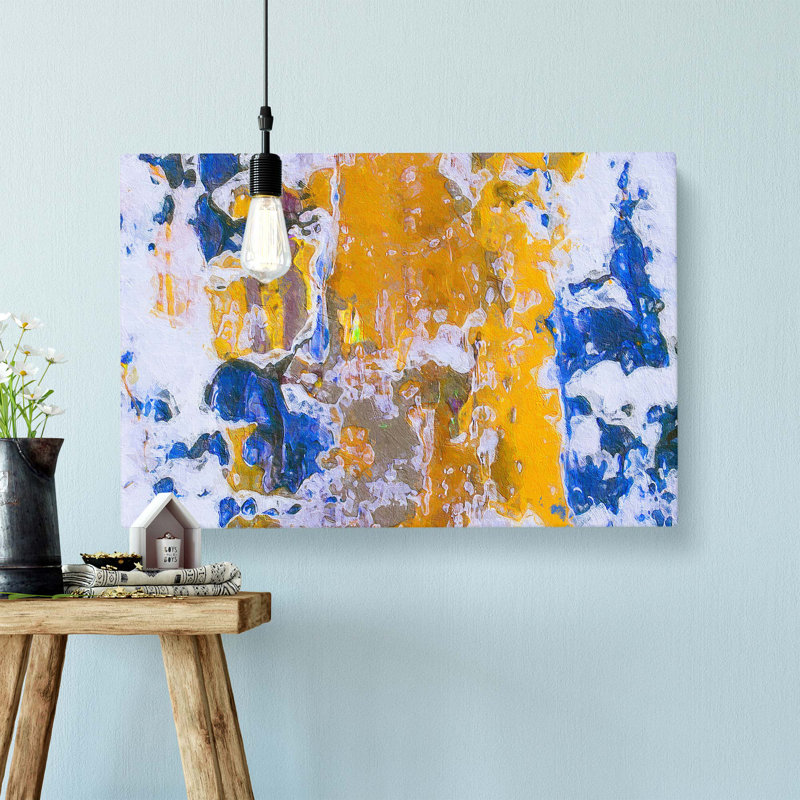 Abstract Art Painting Vol.98 by S.Johnson - Wrapped Canvas, 50 cm H x 76 cm W