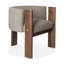 Egg Designs Boucle & Walnut Occasional Chair-759198424