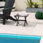 Table d'appoint pliable Ebern Designs Hdpe Adirondack-2038833248
