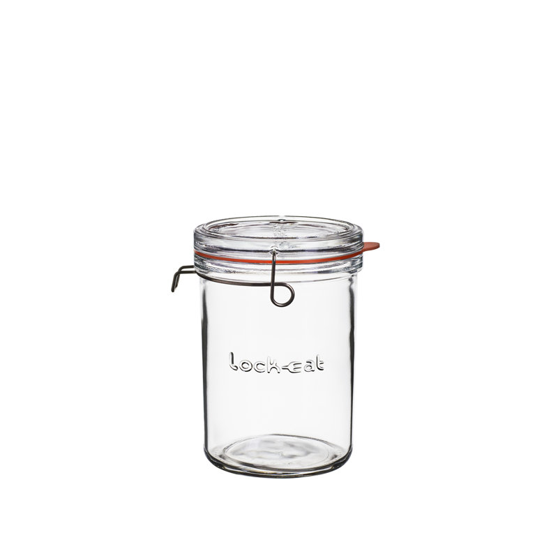 Lock-Eat Food Jar (1 Piece), 6.75" H x 4.75" W x 4.75" D
