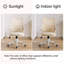 Chaises de bureau en filet beige à hauteur réglable, chaises de bureau modernes pour le bureau personnel, chaise d'ordinateur pivotante avec roues-989014198