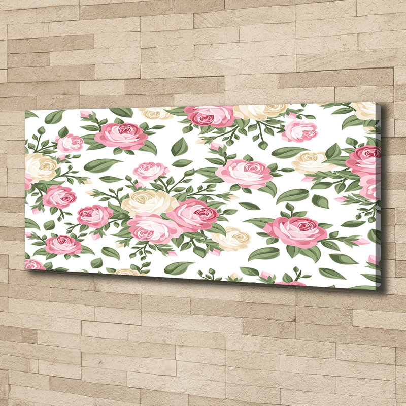 Roses 1 Piece Wrapped Canvas Wall Art