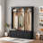 Farmhouse Wooden Style Hall Tree With Arched Design, Bench, 8 Retro Hooks, And 3 Drawers-353067056