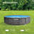 Intex Greywood Prism Frame 12'x30" Round Above Ground Swimming Pool, Grey Design