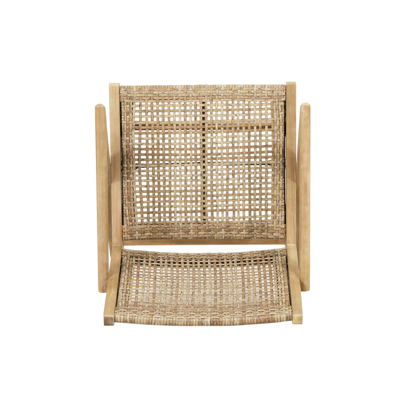 2 fauteuils club d'extérieur - construction en bois brun et stable