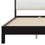 Cadre de lit plateforme en bois avec tête de lit tapissier en velours, cadre de lit moderne Mid-Century-129908618-129908633