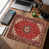 Motif de tapis oriental rouge