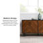 Mid-Century Modern Faux-Bookmatch Door Buffet -170881489