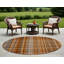 Tapis d'intérieur rond 8 po Terra Cotta