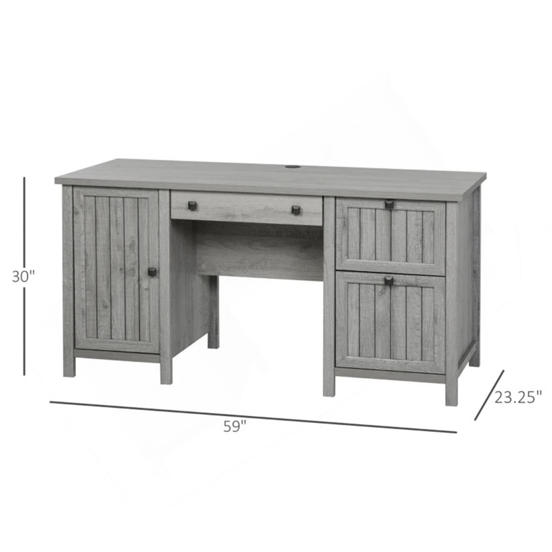 Bureau d'ordinateur de bureau rétro