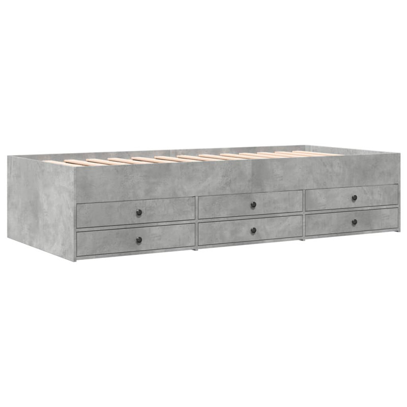 Vidaxl Daybed With Drawers, Small Single (2'6), Black
