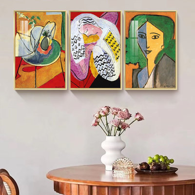 " Henri Matisse " 3 - Pieces Painting Print