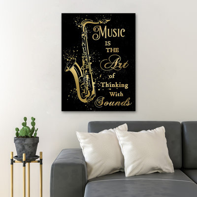 «The Saxophone», impression sur toile tendue