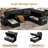 7-Seater Large Sectional Sofa Bed With Storage Ottoman & Lovescat, Chenille Modular Sleeper Sofa Set With 2 Pillows, 112" U-Shaped Convertible Couch For Living Room-1043419753