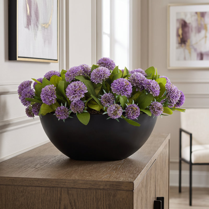 Dahlias Arranged in Fiberstone Pot