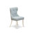 5 Piece Dining Room Table Set Includes a Rectangle Dining Table with X-Legs and 4 Baby Blue Linen Fabric Upholstered Parson Chairs, Wire Brushed Linen White-410487016-475585386-475585389