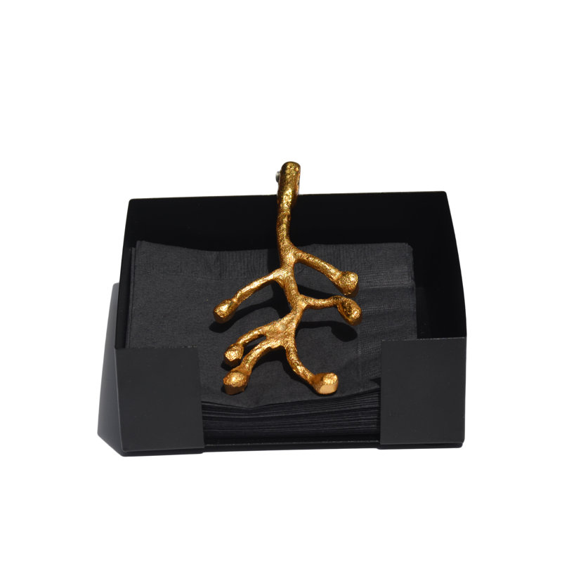 Erdem Flat Napkin Holder, Gold
