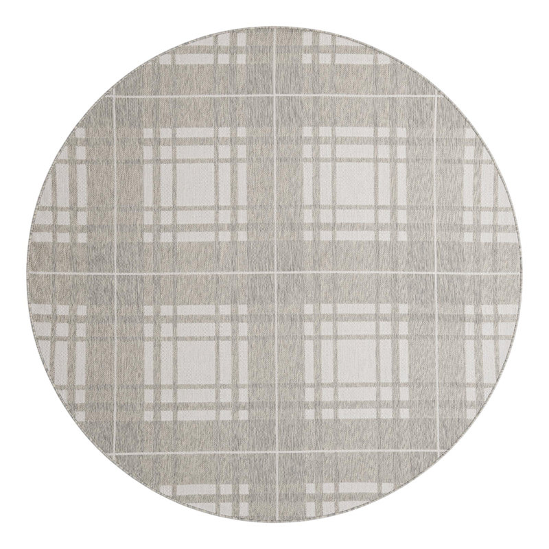 Tapis intérieur / extérieur Talih, Rond 7 pi 10 po