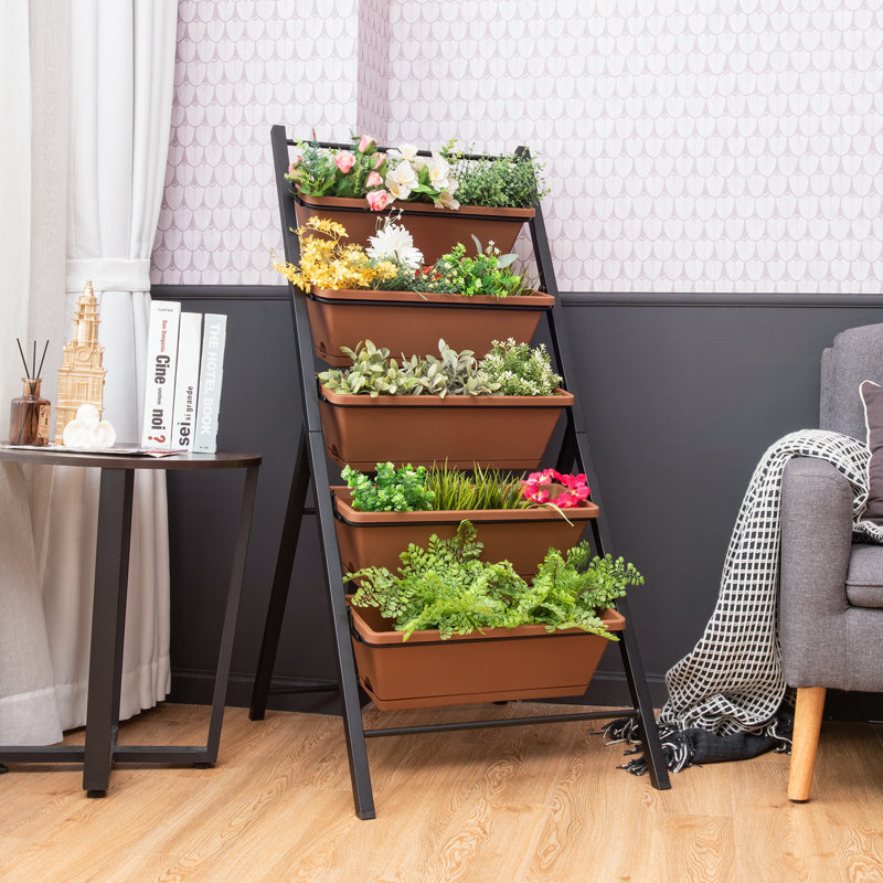 Jardin vertical en plastique Sweetgrove, Brun