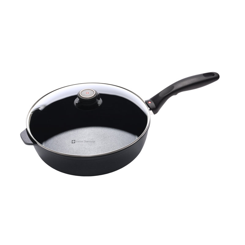 Saute Pan with Handle and Lid, 3.8 Quarts