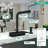 Aquno Select Kitchen Faucet with L-Shape 2-Spray Pull-Out Spout, 1.75-49858675