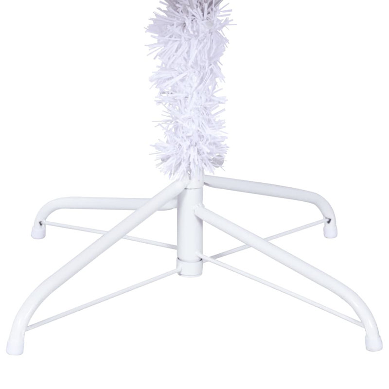Arbre de Noël artificiel avec branches, 94,5 po x 47,2 po, Blanc