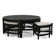 Raffles Rattan Cocktail Table with Benches