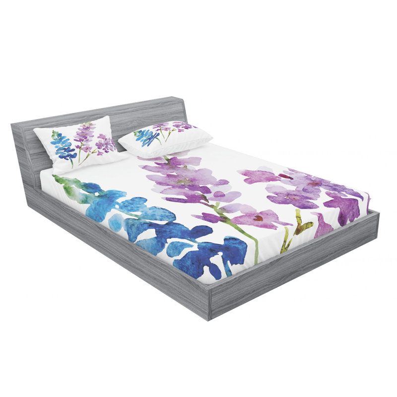 Microfiber Sheet Set, Queen Sheet Set with Fitted Sheet
