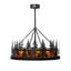Rustic Lodge 4 - Light Glass Chandelier