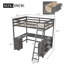 Lit mezzanine double avec bureau en U-1775061855