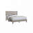 Burlap Fabric Upholstered Bed