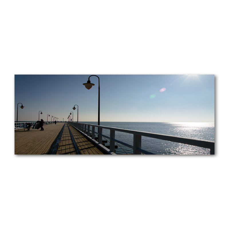 Pier In Gdynia - Wrapped Canvas Print