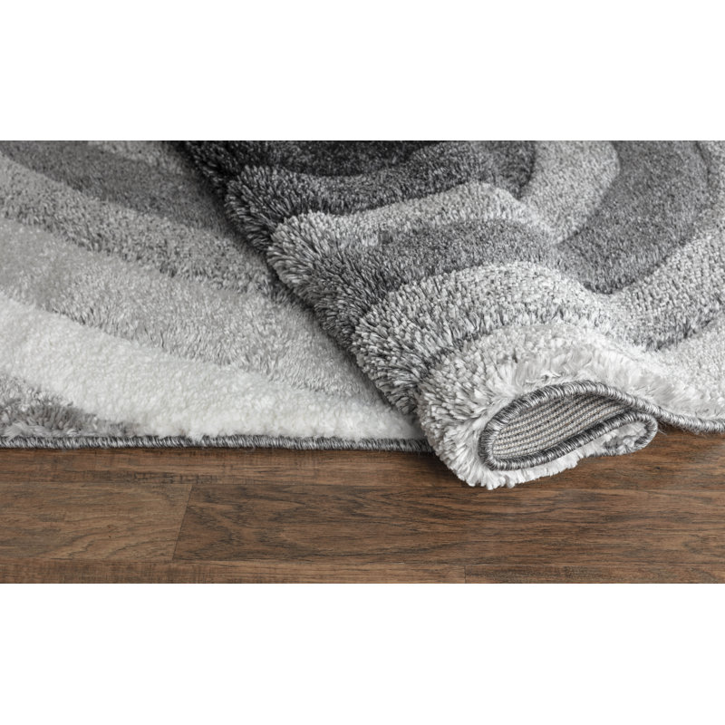 Afag Abstract Shag Area Rug, Rectangle 120 x 170cm