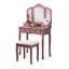 Ensemble coiffeuse et tabouret en bois