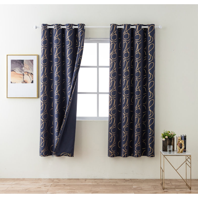 Rideau en polyester, L 52 po x L 84 po