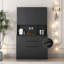 Armoire de cuisine autoportante de 74 pouces avec 6 portes, 3 tablettes et 2 tiroirs pour un rangement et une organisation polyvalents